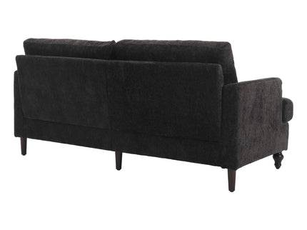 Mid Century Modern Fabric Loveseat Sofa, 2 Seat Upholstered Couch