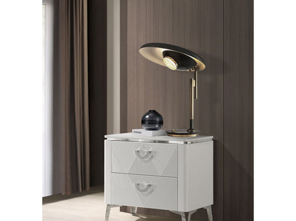 Buckley - 2 Drawer Nightstand - Gloss White