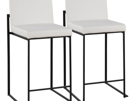 Fuji - Contemporary Modern Elegance, High Back Counter Stool