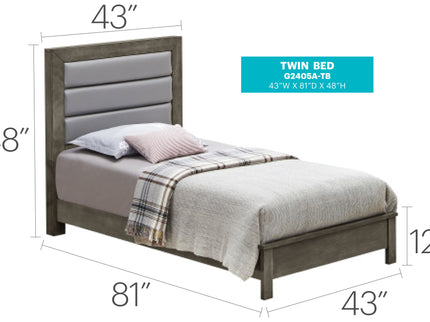 Transitional Modern Design Bed