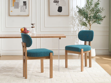 Dining Chairs With Ergonomic Backrest And Adjustable Feet (Set of 2)
