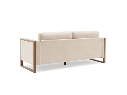 Modern Sofa With Solid Wood Legs, 3 Seater
