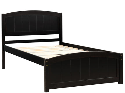 Platform Bed & Headboard, Footboard And Wood Slat Support