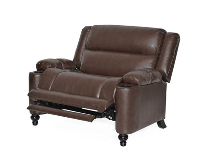 Tufted Design Wide Manual Recliner Chair