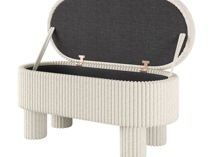 Storage Ottoman Upholstered Bench With Lift Top Storage For Bedroom