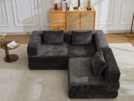 Convertible Floor Sofa Bed, Boneless Modular Sectional Sofa For Living Room