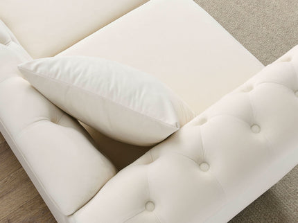 Chesterfield Sofa With Rolled Arms And Nailhead Trim