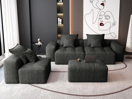 Modern Oversized Diy Combination, Modular Sectional Sofa With Pillows