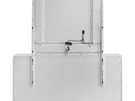 Buckley - 6 Drawer Dresser With Mirror - Gloss White