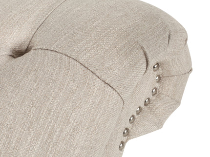 Chaise Lounge With Button Tufted Diamon Stitch
