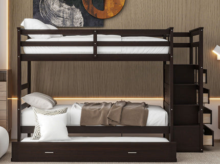 Bunk Bed With Trundle And Staircase
