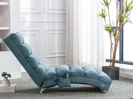 Massage Chaise Lounge Indoor With Remote Control, Ergonomic Electric Massage Lounger