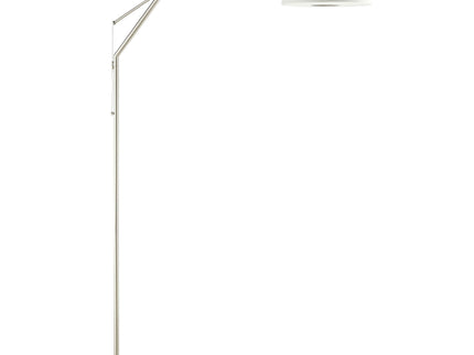 Jamison - Drum Shade Arc Adjustable Floor Lamp - Chrome