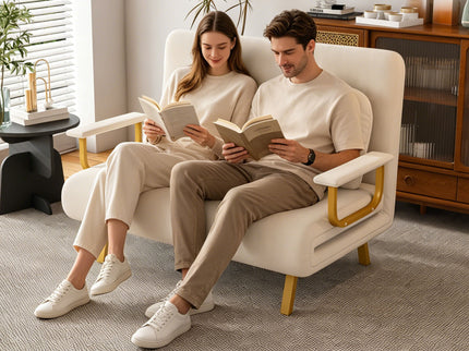 5 In 1 Convertible Sofa Bed For 2 With Adjustable Backrest