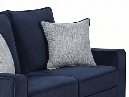 Rita - Loveseat, LED Base Lighting, Cushions And 2 Accent Pillows
