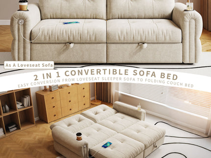 Cloud Like Convertible Sofa Bed With For Living Room