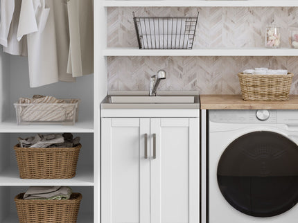 Kyle - Laundry Cabinet & Faucet And Stainless Steel Sink