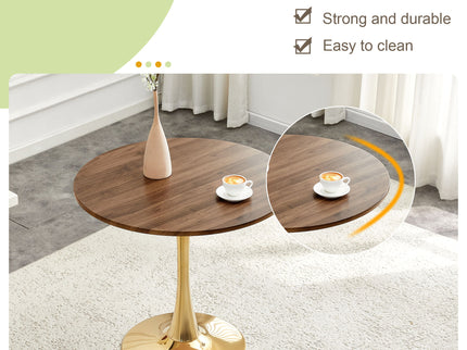 Round Dining Table With Thickened Top For Kitchen