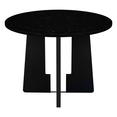 5 Piece Round Dining Table Set, Modern Dining Table And 4 Upholstered Chairs For Dining Room