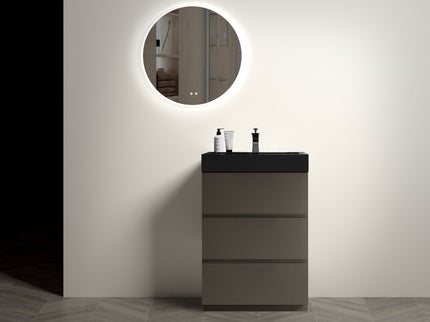 Alice - Bathroom Vanity With Sink, Large Storage Freestanding Bathroom Vanity For Modern Bathroom, One-Piece Sink Basin Without Drain And Faucet