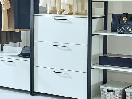 Fiona - Freestanding, Walk-In Closet System - White - Wood