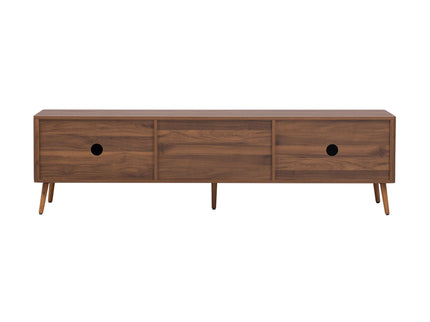TV Stand With 2 Drawers, Media Console Table For TVs Up To 80'' For Living Room - Walnut
