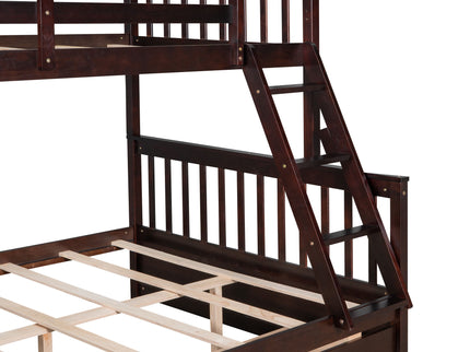 Bunk Bed With Ladders And 2 Storage Drawers