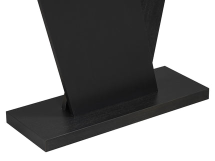 Console Table With V Shape Base, Sculptural Entryway Accent