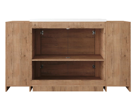 Freestanding Bathroom Vanity With Sink, 2 Small Storage Cabinets, Soft Close Doors