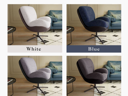 360° Swivel Office Chair, No Wheels