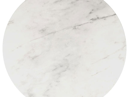 Landry - Round End Table - White Marble