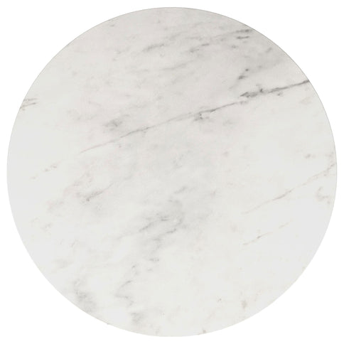 Landry - Round End Table - White Marble