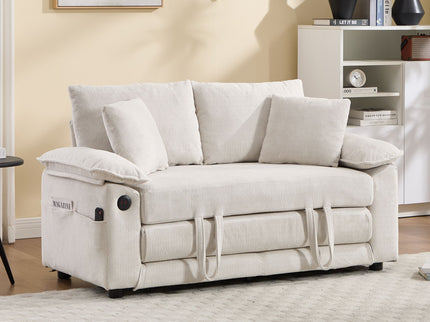 Upholstered Futon Convertible Floor Sofa Bed