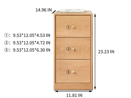 Free-Standing Corner Storage Cabinet For Living Room