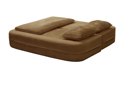 Multi Functional Sectional Sofa Bed With Independent Chaise Lounge And Functional Blanket