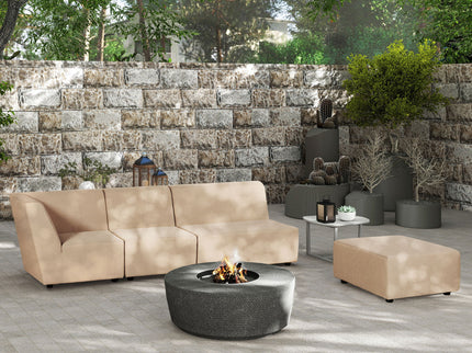 Cleo - Modular Upholstered Deep Seating Patio Corner Chair Axroma Olefin