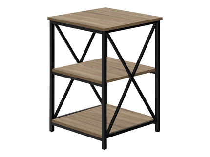3 Tier Accent Table, Side Marble Look Contemporary & Modern