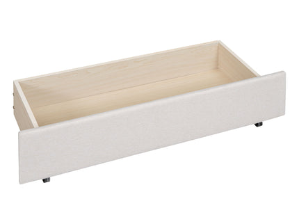 Upholstered Platform Bed With Drawers, Classic Headboard Design