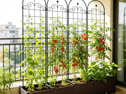 Metal Garden Trellis For Climbing Plants Outdoor Rustproof Plant Support Rose Trellis Netting Trellis
