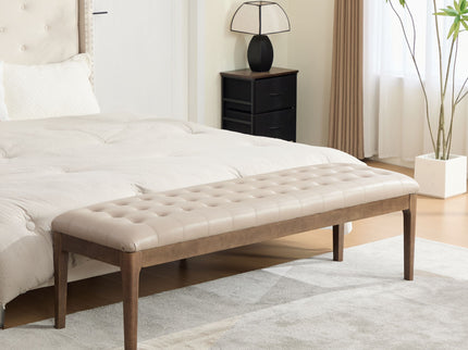 Upholstered End Of Bed Bench With Headrest