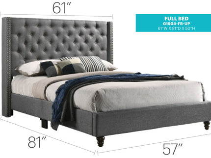 Nailhead Bed Transitional Vibrant