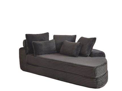 Semi Circular 2 In 1 Sofa Bed With Neck Pillow