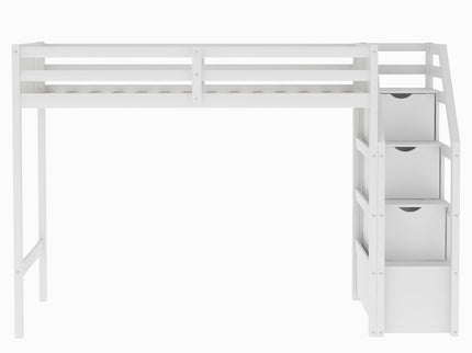 Loft Bed With Staircase And Storage