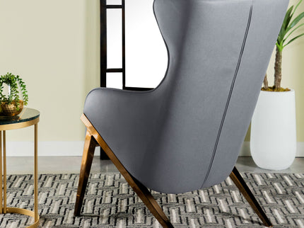 Crendon - Upholstered Wingback Accent Chair - Slate