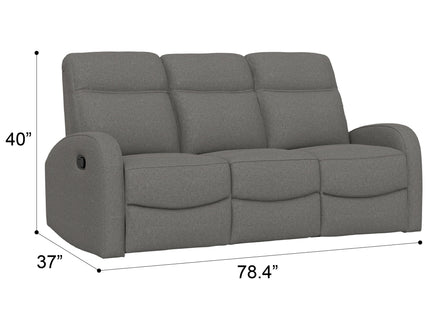 Manual Reclining Sofa With Dual Independent Recliners