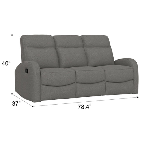 Manual Reclining Sofa With Dual Independent Recliners
