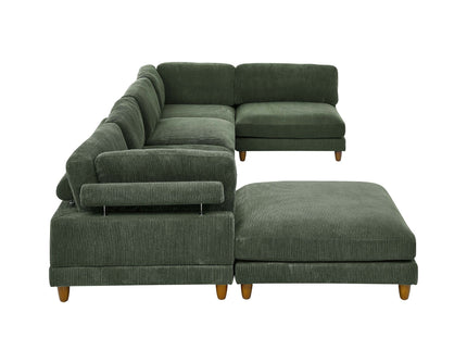 Modern Modular Sectional With Adjustable Back Support