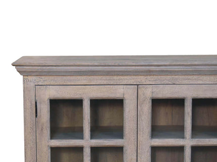 Triple Glazed Cabinet - Gray