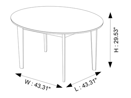 Lara - Dining Table (Walnut) - Brown