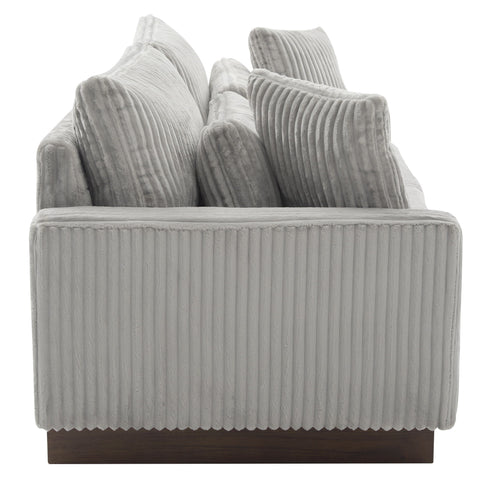 Modern Loveseat Sofa With 4 Pillows